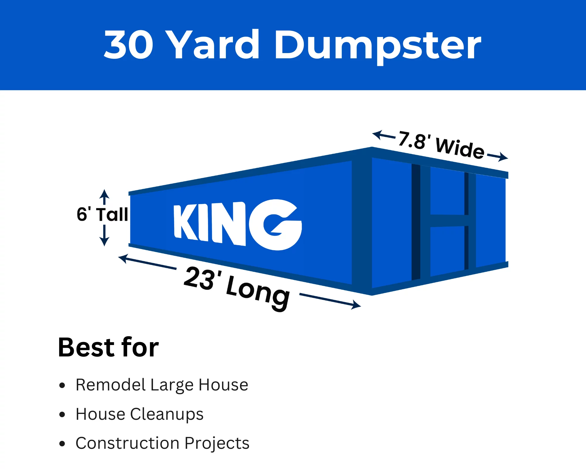 30 yard construction dumpster