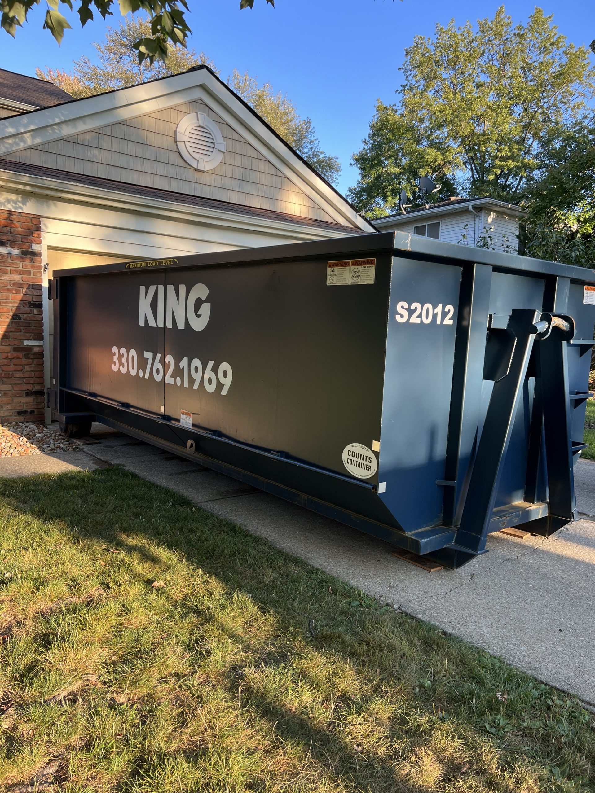 20 Yard Dumpster in Driveway in Medina, Ohio